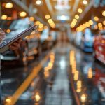 Comment moderniser l'organisation et la rentabilité de votre concession ? car_salesman_in_front_of_a_store_with_copyspace_cars